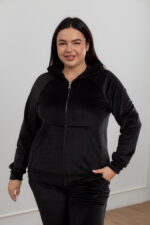 Костюм 24.2484 б.б Велюр байка, колір Чорний, 50(ХХL), 52(3XL), 54(4XL) - Зображення 4