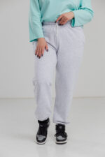 Жіночі штани 23.2195 48(XL), 50(2XL), 52(3XL), колір світлий меланж - Зображення 2