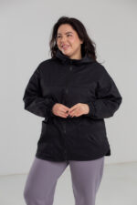 Жіноча вітровка 23.2203 48(XL),50(2XL),52(2Xl), колір вугільно-чорний - Зображення 4