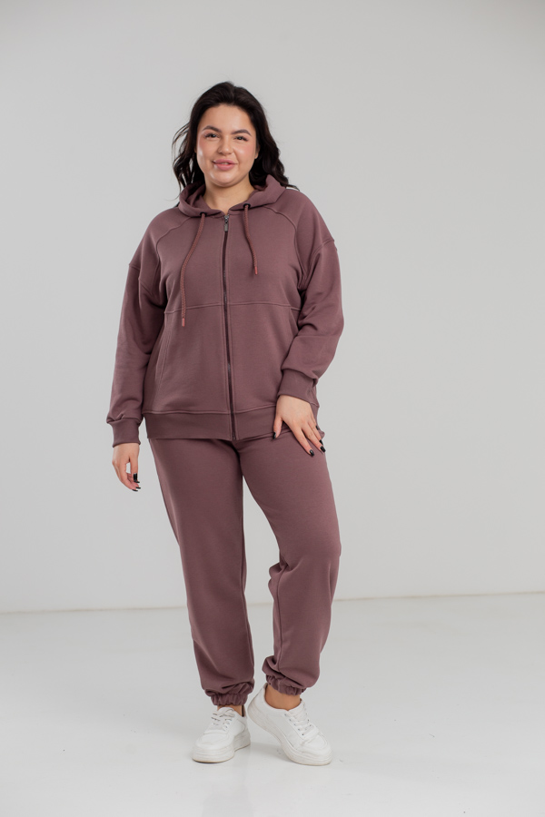 img_7197-2 Костюм 23.2208 б Трикотаж петля, колір Кавовий, 48(XL), 50(ХХL), 52(3XL) - Зображення 1