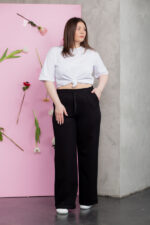 Жіночі штани 24.2261 48(XL), 50(2XL), 52(3XL), колір вугільно-чорний