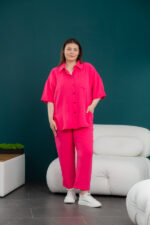 Жіночий костюм 24.2327 48(Xl), 50(2XL), 52(3XL), колір малиновий