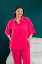 Жіночий костюм 24.2327 48(Xl), 50(2XL), 52(3XL), колір малиновий - Зображення 4