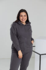 Жіночий костюм 24.2267 50(2XL), 52(3XL), 54(4XL), колір темно-сірий - Зображення 4