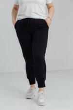 Штани 23.1935 б Трикотаж двухнитка, колір Чорний, 48(XL), 50(ХХL), 52(3XL)