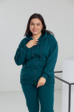 Костюм жіночий Aksan 23.2049 48(XL),50(2XL),52(3XL) колір темно - зелений - Зображення 4