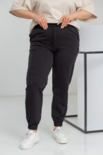 Pantaloni 20.493 tricot dublu, culoare Negru, 56(5XL), 58(6XL), 60(7XL)
