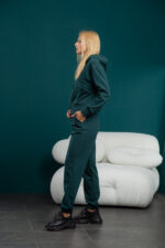 Костюм 24.2436 н Трикотаж петля, колір Темно зелений , 40(XS), 42(S), 44(М) - Зображення 2