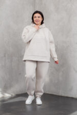 Жіночий костюм 23.2085 48(XL)- 50(2Xl), 52(3Xl)-54(4XL), колір ніжно-молочний