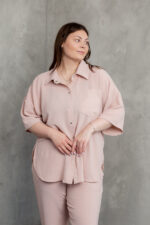 Жіночий костюм 24.2327 48(Xl), 50(2XL), 52(3XL), колір пудра - Зображення 4