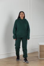 Костюм жіночий 22.1726, 40(XS), 42(S), 44(M), бутилка 2, спортивний утеплений костюм, кофта з капюшоном та кишенею-кенгуру
