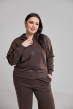 Костюм 25.2567 б Трикотаж петля, колір Темний шоколад, 46(L), 48(XL), 50(ХХL) - Зображення 4