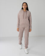 Костюм жіночий 22.1417, 42(S), 44(M), 46(L), 48(XL), капучіно, стиль casual (кежуал), замшевий костюм на замку - Зображення 2