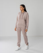 Костюм жіночий 22.1417, 42(S), 44(M), 46(L), 48(XL), капучіно, стиль casual (кежуал), замшевий костюм на замку - Зображення 4