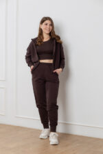 Костюм 25.2571 н Трикотаж двухнитка, колір Темний шоколад, 40(XS), 42(S)