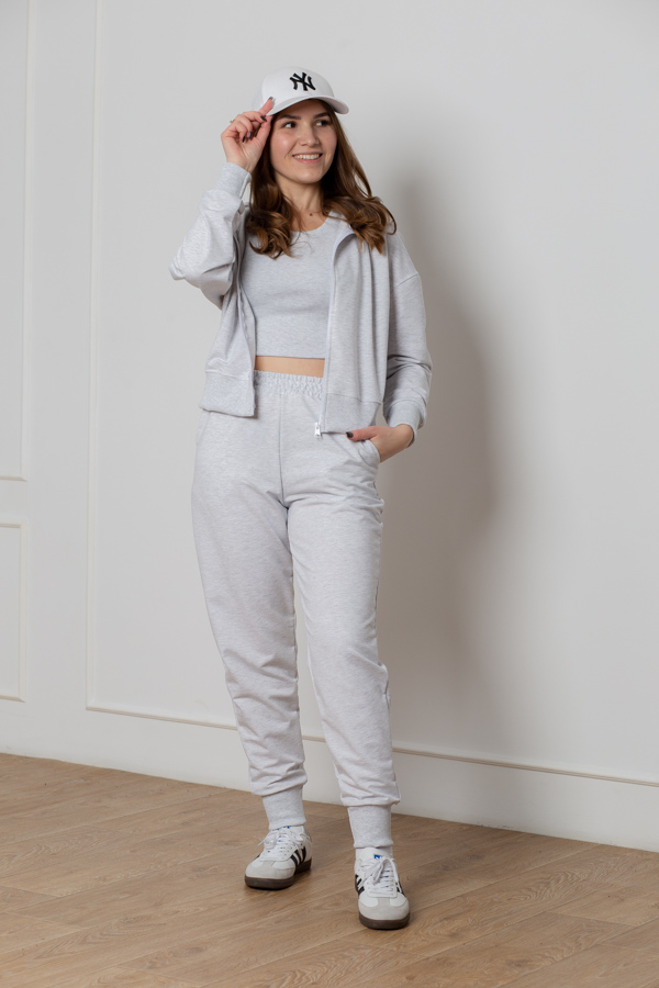 img_5318 Костюм 25.2571 н Трикотаж двухнитка, колір Меланж, 40(XS), 44(М) - Зображення 1