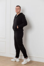 Костюм 25.2561 н М,L.XL, Трикотаж петля, колір Чорний - Зображення 2
