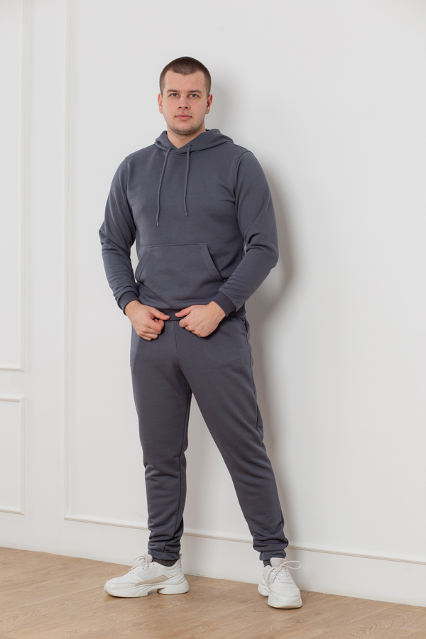 img_6036 Костюм 25.2560 н Трикотаж петля, колір Графіт, L, XL, М - Зображення 1