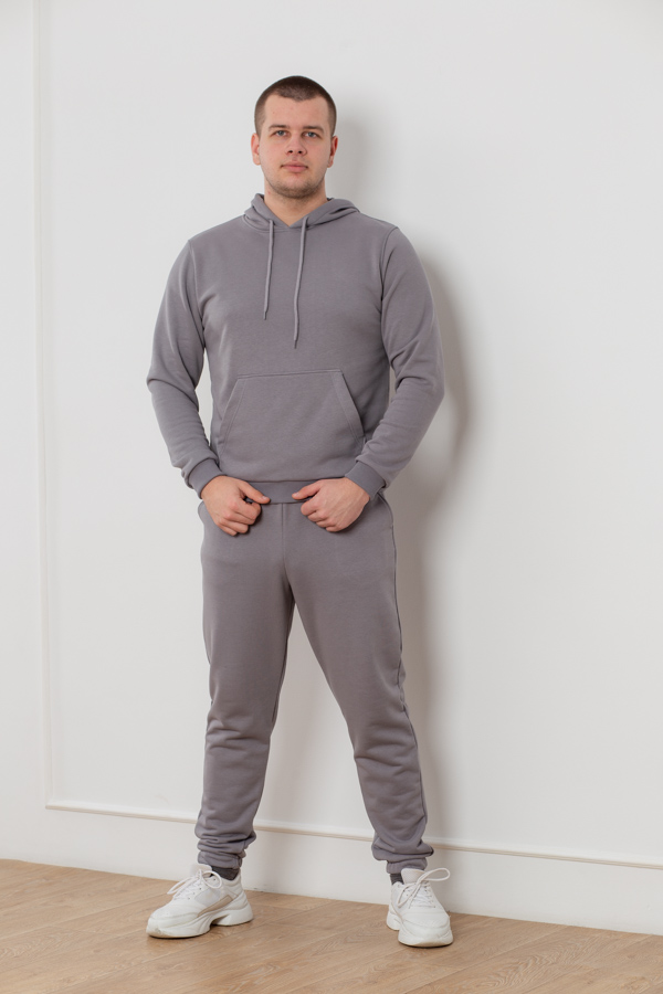 img_6006 Костюм 25.2560 н Трикотаж петля, колір Сіро графітовий, L, XL, М - Зображення 1