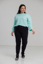 Жіночі штани 23.2193 50(2XL), 52(3XL), 54(4XL), колір вугільно-чорний