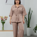 Костюм 25.2656 б Льон, колір Капучіно, 48(XL), 50(ХХL), 52(3XL)