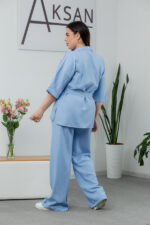 Komplet 25.2656 len, kolor Błękitny, 48(XL), 50(XXL), 52(3XL) - Image 3