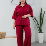 Set 25.2656 in, culoare Burgundy, 48(XL), 50(XXL), 52(3XL)