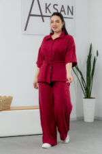 Костюм 25.2656 б Льон, колір Бургунді, 48(XL), 50(ХХL), 52(3XL) - Зображення 2