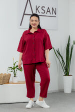 Костюм 25.2652 б Льон, колір Бургунді, 48(XL), 50(ХХL), 52(3XL)