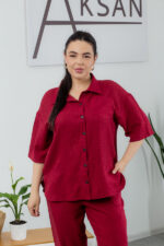Костюм 25.2652 б Льон, колір Бургунді, 48(XL), 50(ХХL), 52(3XL) - Зображення 4