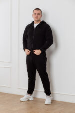 Костюм 25.2561 н М,L.XL, Трикотаж петля, колір Чорний