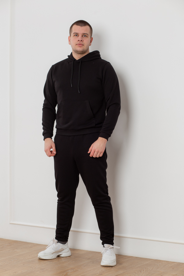img_6095 Костюм 25.2560 н Трикотаж петля, колір Чорний, L, XL, М - Зображення 1