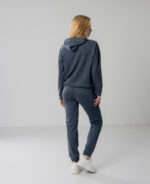 Костюм жіночий 22.1417, 42(S), 44(M), 46(L), 48(XL), графіт, стиль casual (кежуал), замшевий костюм на замку - Зображення 4