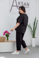 Set 25.2678 tricot dublu, culoare Negru, 58(6XL), 60(7XL) - Image 3