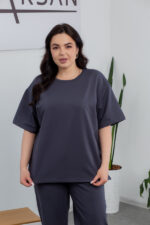 Set 25.2678 two-thread knit fabric, color Graphite, 58(6XL), 60(7XL) - Image 4