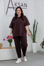 Set 25.2678 Zweifaden-Strickstoff, Farbe Dunkle Schokolade, 48(XL), 50(XXL), 52(3XL)