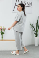 Комплект 25.2678 двуконечен трикотаж, цвят Нежно сив, 52(3XL), 54(4XL), 56(5XL) - Image 3