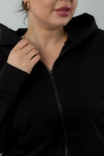 Кофта 25.2703 б Трикотаж двухнитка, колір Чорний, 48(XL), 50(ХХL), 52(3XL) - Зображення 4