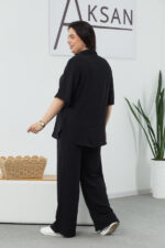 Костюм 25.2691 б Американський креп, колір Чорний, 48(XL), 50(ХХL), 52(3XL) - Зображення 3