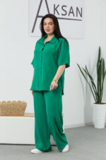 Костюм 25.2691 б Американський креп, колір Зелений, 48(XL), 50(ХХL), 52(3XL) - Зображення 2