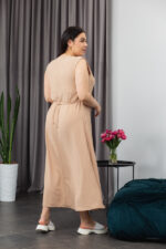 Сукня 25.2667 б Американський креп, колір Беж темний, 48(XL), 50(ХХL), 52(3XL) - Зображення 3