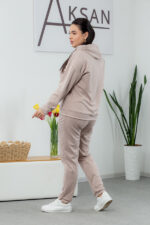 Костюм 22.1417.б Замш тонкий, колір Світле латте, 50(ХХL), 52(3XL), 54(4XL) - Зображення 3