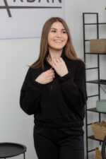 Кофта 25.2601 н Трикотаж петля, колір Чорний, 40(XS) - 42(S), 44(М) - 46(L) - Зображення 4