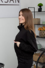 Кофта 25.2601 н Трикотаж петля, колір Чорний, 40(XS) - 42(S), 44(М) - 46(L) - Зображення 2