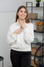 Кофта 25.2601 н Трикотаж петля, колір Молочний, 40(XS) - 42(S), 44(М) - 46(L) - Зображення 4