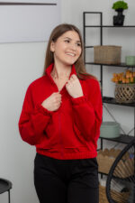 Кофта 25.2601 н Трикотаж петля, колір Червоний, 40(XS) - 42(S), 44(М) - 46(L) - Зображення 4