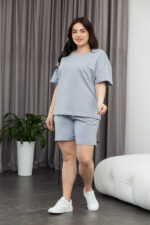 Костюм 25.2653 б Трикотаж двухнитка, колір Срібний, 48(XL), 50(ХХL), 52(3XL) - Зображення 2
