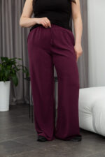 Штани 24.2322 б Американський креп, колір Бургунді, 46(L), 48(XL), 50(ХХL)