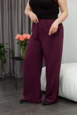 Штани 24.2322 б Американський креп, колір Бургунді, 46(L), 48(XL), 50(ХХL) - Зображення 2