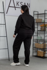 Костюм 25.2619 б Трикотаж двухнитка, колір Чорний, 48(XL), 50(ХХL), 52(3XL) - Зображення 3